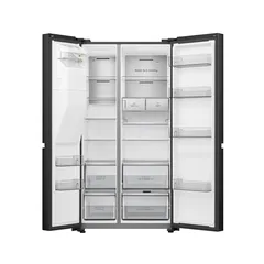 Gorenje Freestanding Side-by-Side Refrigerator, NRS9181VBIU (601 L)