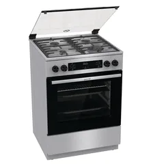 Gorenje Freestanding 4-Burner Gas Cooker W/Electric Oven, GK6C62XA (85 x 60 x 60 cm)