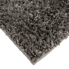 Polyester Teddy Charcoal & Poodle Shaggy Rug (140 x 66 cm)