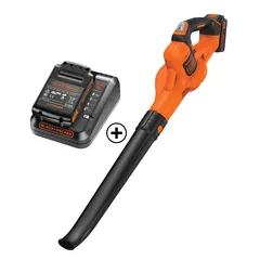 Black+Decker Cordless Leaf Blower W/Battery & Charger, GWC1820MEA1-GB (18 V)