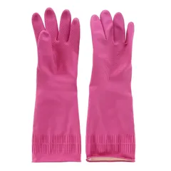 Lock & Lock Rubber Gloves (36 cm, Medium, Pink)
