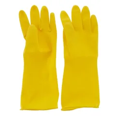 Lock & Lock Rubber Gloves (31 cm, Small, Yellow)