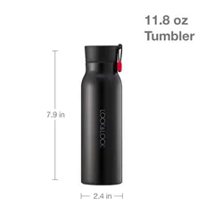 Lock & Lock Name Tumbler (350 ml, Black)