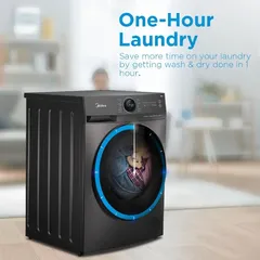 Midea 12 Kg Freestanding Front Load Washer/Dryer, MF200D120WBTGCC (8 Kg dry, 1400 rpm)