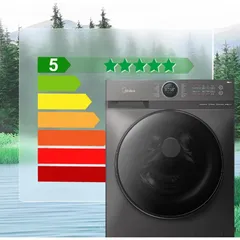 Midea 12 Kg Freestanding Front Load Washing Machine, MF200W120BTGCC  (1400 rpm)