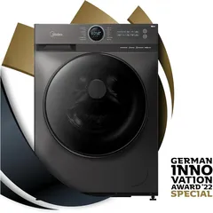Midea 12 Kg Freestanding Front Load Washing Machine, MF200W120BTGCC  (1400 rpm)