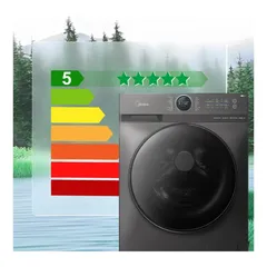 Midea 10 Kg Freestanding Front Load Washing Machine, MF200W100WBTGCC (1400 rpm)