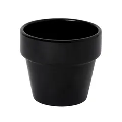 Terracotta Circular Plant Pot (11 x 9.5 cm, Black)