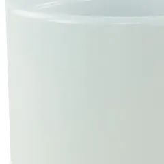 Inaja Circular Ceramic Plant Pot (8 x 7.5 cm, White)