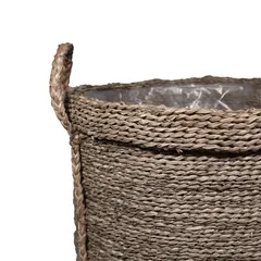 Witoto Seagrass Circular Plant Pot (41 x 37 cm, Natural)