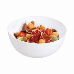 Luminarc Diwali Opal Salad Bowl (21 cm, White)