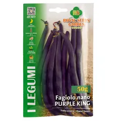Royal Seeds Dwarf Bean Purple King Seed Pack (50 g)