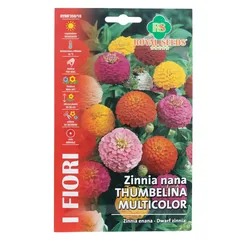 Royal Seeds Dwarf Multicolor Zinnia Seed Pack (1.6 g)
