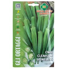 Royal Seeds Clemson Spineless Okra Seed Pack (9 g)