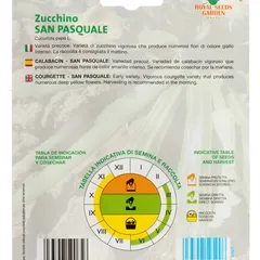Royal Seeds San Pasquale Courgette Seed Pack (2 g)