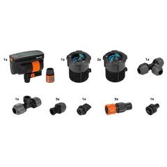 Gardena Pipeline Starter Set W/Oscillating Sprinkler
