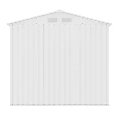 Galvanized Metal Shed (213 x 127 x 195 cm, White)