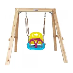 Dynamic Sports Growing Giraffe Wooden Swing Set (157.3 x 153.4 x 211.2 cm)