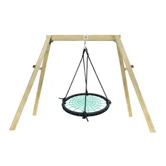 Dynamic Sports Masked Weaver Wooden Nest Swing Set (261.3 x 154.2 x 207.3 cm)