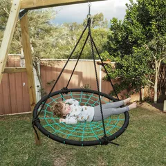 Dynamic Sports Masked Weaver Wooden Nest Swing Set (261.3 x 154.2 x 207.3 cm)