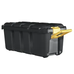 Form Skyda Wheeled Plastic Storage Trunk W/Lid (68 L, Black)