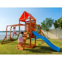 Dynamic Sports Olympia Wooden Swing Set (393.4 x 234.2 x 393.4 cm)