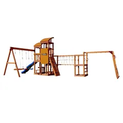 Dynamic Sports Arabian Oryx Extreme Wooden Swing Set (858.6 x 477.7 x 317.3 cm)