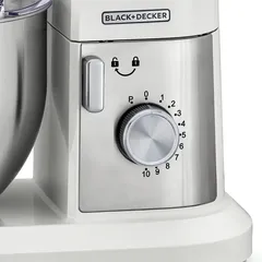 Black+Decker Multifunctional Kitchen Machine Stand Mixer, MKM100-B5 (6 L, 1000 W)