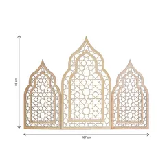 Hilalful Wooden Trio Mosque Display (107 x 80 cm)