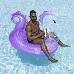 Bestway Royal Seahorse Ride-On Inflatable Pool Float (1.7 x 1.2 m)