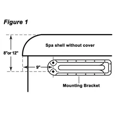 Canadian Spa Top Mount Cover Lifter