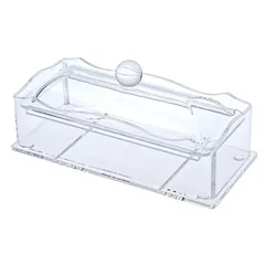 علبة أدوات مائدة أكريليك أوركيد (شفافة، 17.3 × 8 × 5.4 سم)