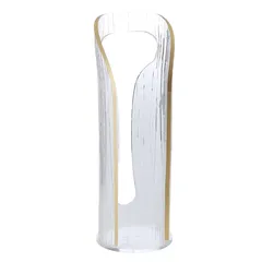 Orchid Acrylic Cawa Cup Holder (8.1 x 8.1 x 15.7 cm, Gold)