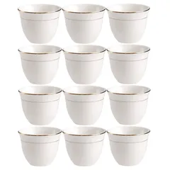 Orchid GGK Ceramic Cawa Cup Set (12 Pc.)