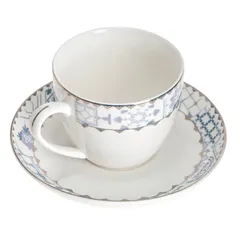 Orchid Flora New Bone China Cup & Saucer Set (12 Pc.)