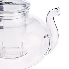 إبريق شاي زجاج بوروسيليكات نيوفلام (1200 مل، شفاف)
