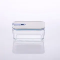 Neoflam Perfect Seal Rectangular Glass Storage Container (750 ml, Clear)