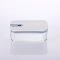 Neoflam Perfect Seal Rectangular Glass Storage Container (1100 ml, Clear)