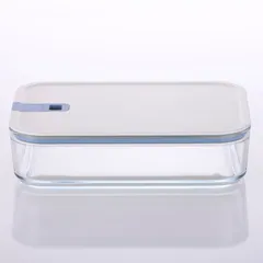 Neoflam Perfect Seal Rectangular Glass Storage Container (1600 ml, Clear)