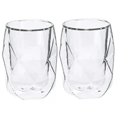 Neoflam Double Wall Borosilicate Glass Cup Set (2 Pc., 250 ml)