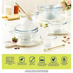 Borosil Borosilicate Glass Mixing Bowl (500 ml, Clear)