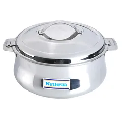 Nethraa Stainless Steel Serving Bowl (2500 ml)