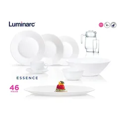 Luminarc Essence Opal Dinner Set (46 Pc., White)