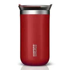 Wacaco Octaroma Lungo Vacuum-Insulated Coffee Mug, WC-OCTAROMA-RED (300 ml, Carmine Red)