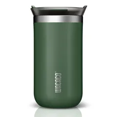 Wacaco Octaroma Lungo Vacuum-Insulated Coffee Mug, WC-OCTAROMA-GRN (300 ml, Pomona Green)