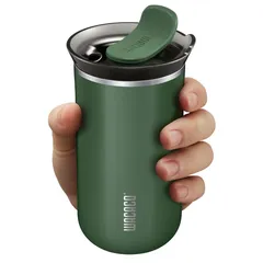 Wacaco Octaroma Lungo Vacuum-Insulated Coffee Mug, WC-OCTAROMA-GRN (300 ml, Pomona Green)