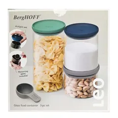 BergHOFF Glass Food Container Set (3 Pc.)