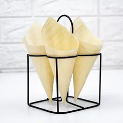Cuisine Art Wooden Cone Set W/Stand (5 pc.)