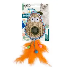 All For Paws Whisker Fiesta Avocado Cat Toy W/Catnip Ball (23 x 8 x 3.5 cm)