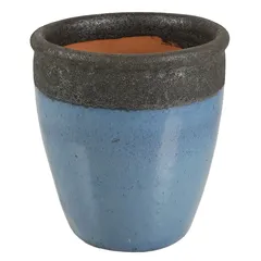 Antique Barriga 2-Tone Glazed Pot (38 x 42 cm, Turquoise)